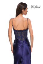 La Femme Dress 32689 - Navy