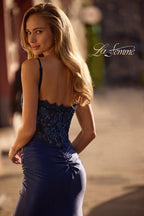 La Femme Dress 32689 - Navy