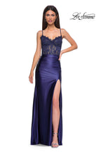 La Femme Dress 32689 - Navy