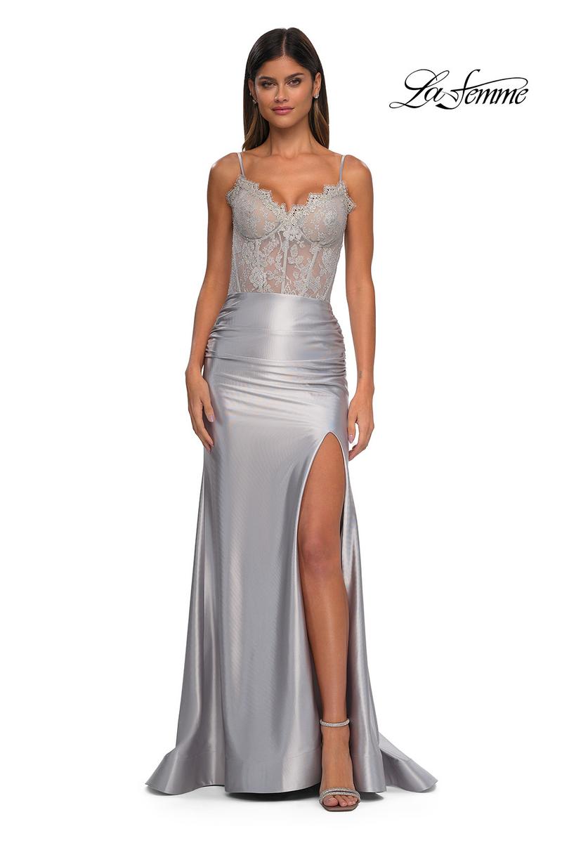 La Femme Dress 32689 - Silver