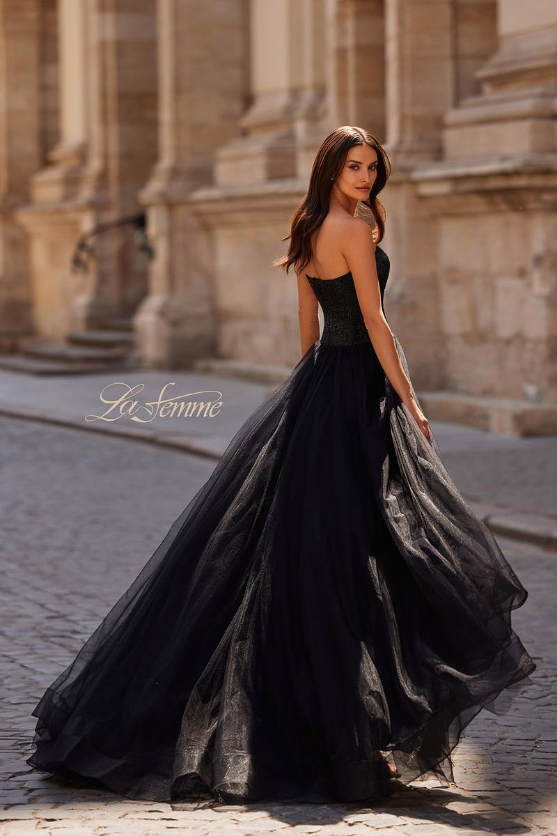 La Femme Dress 32690 - Black