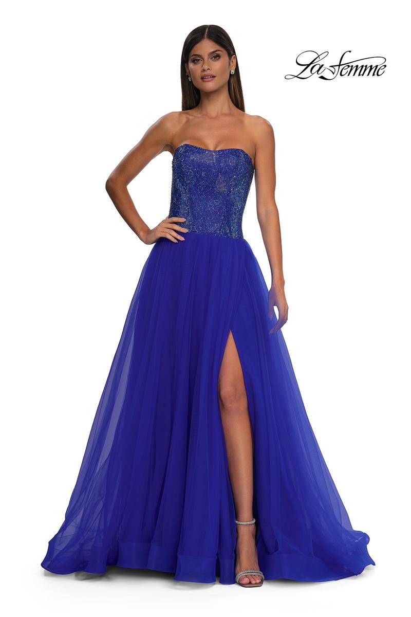 La Femme Dress 32690 - Royal Blue