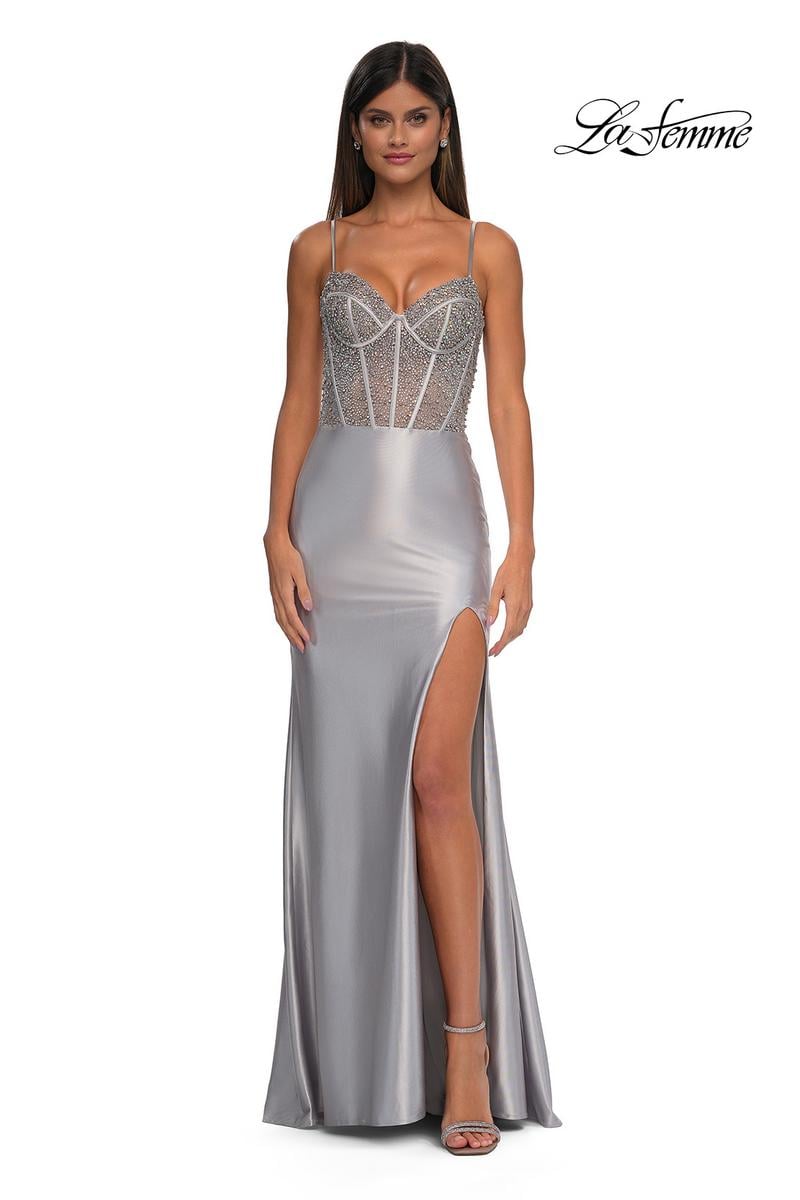 La Femme Dress 32691 - Silver