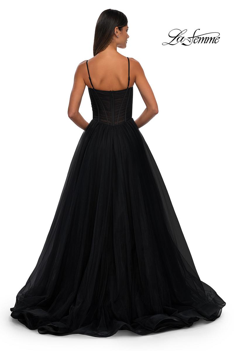 La Femme Dress 32700 - Black