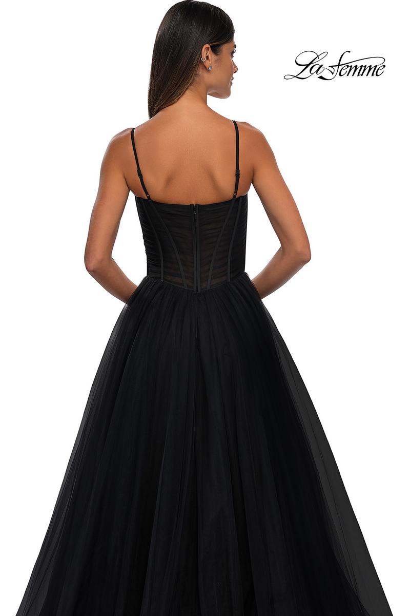 La Femme Dress 32700 - Black