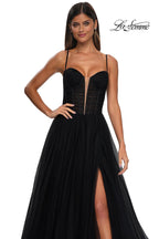 La Femme Dress 32700 - Black