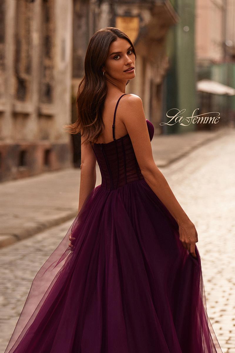 La Femme Dress 32700 - Dark Berry
