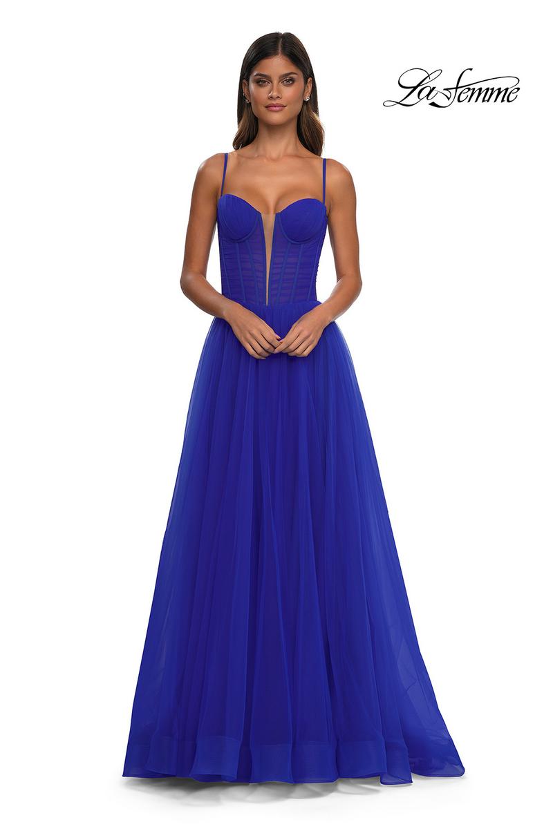 La Femme Dress 32700 - Royal Blue