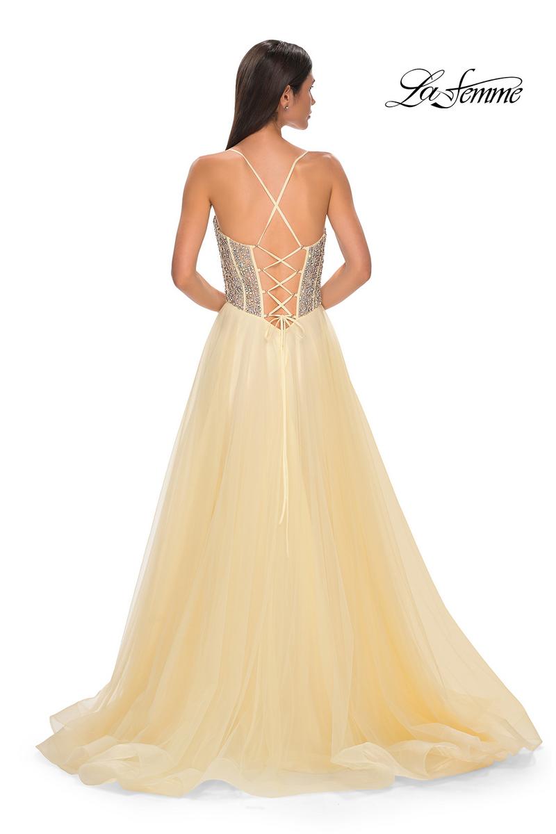 La Femme Dress 32703 - Pale Yellow