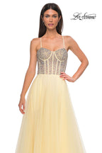 La Femme Dress 32703 - Pale Yellow