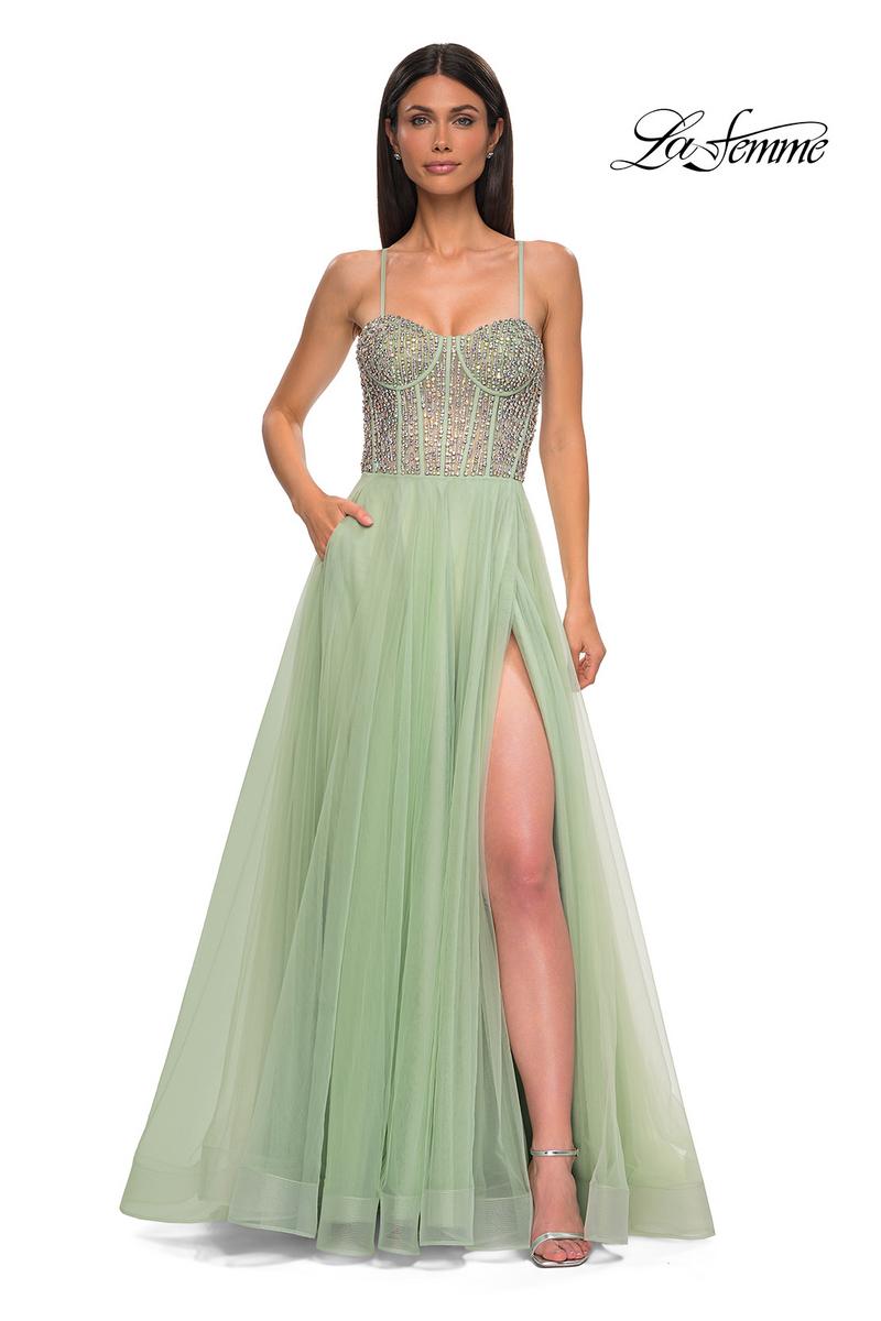 La Femme Dress 32703 - Sage