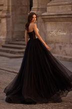 La Femme Dress 32704 - Black