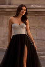 La Femme Dress 32704 - Black