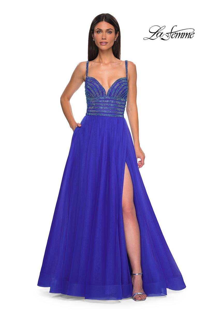 La Femme Dress 32714 - Royal Blue