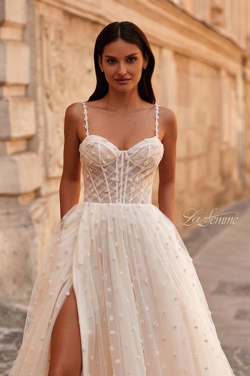 La Femme Dress 32716 - Cream
