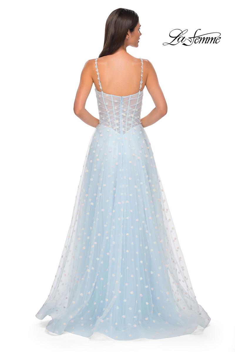 La Femme Dress 32716 - Light Blue