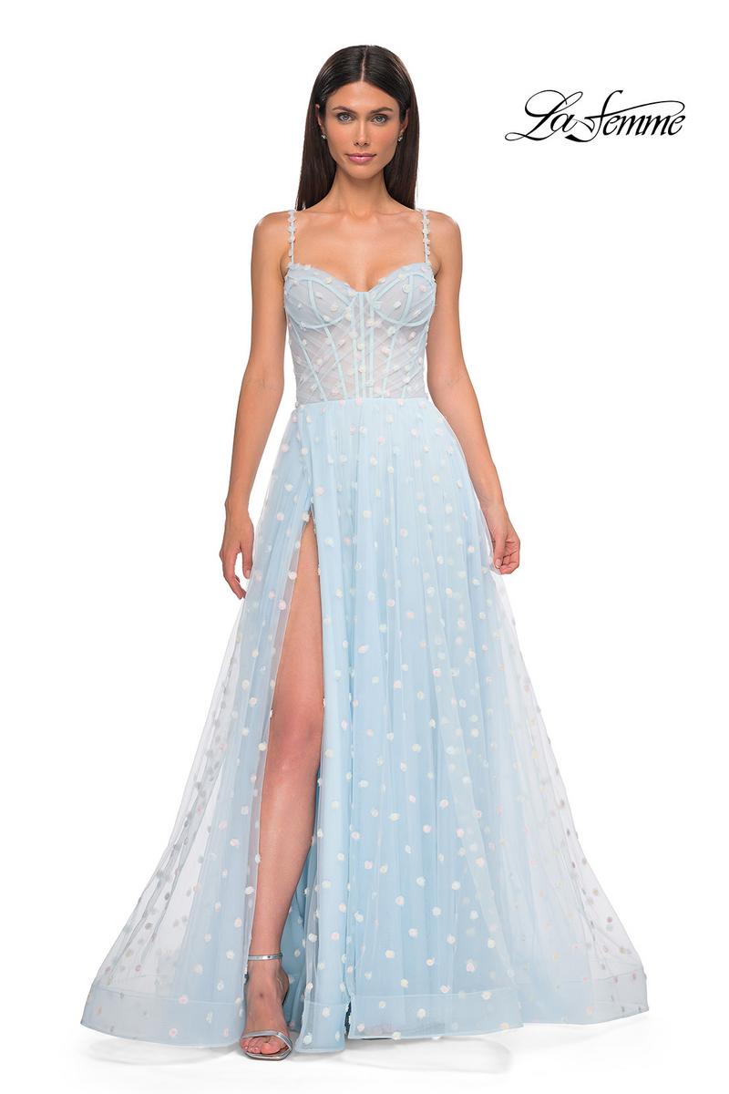 La Femme Dress 32716 - Light Blue