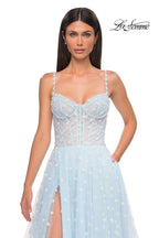La Femme Dress 32716 - Light Blue