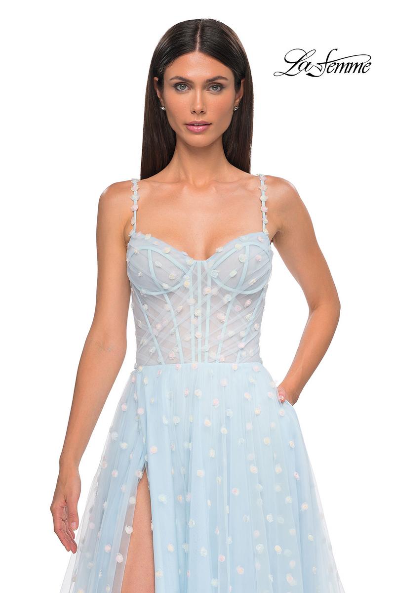 La Femme Dress 32716 - Light Blue