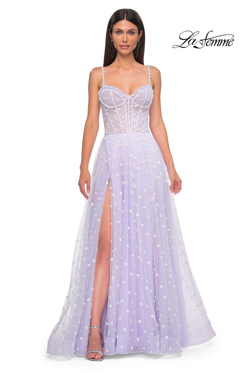 La Femme Dress 32716 - Light Periwinkle