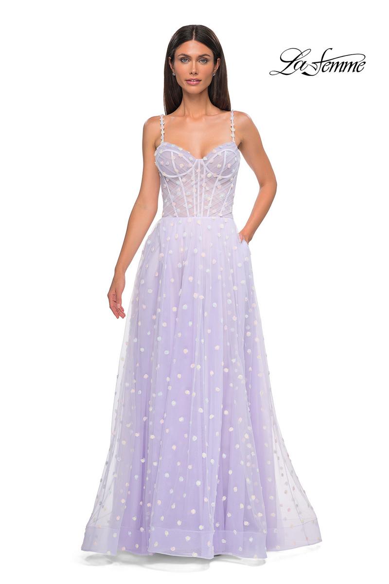 La Femme Dress 32716 - Light Periwinkle