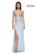 La Femme Dress 32717 - Light Blue