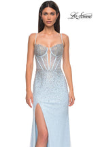 La Femme Dress 32717 - Light Blue