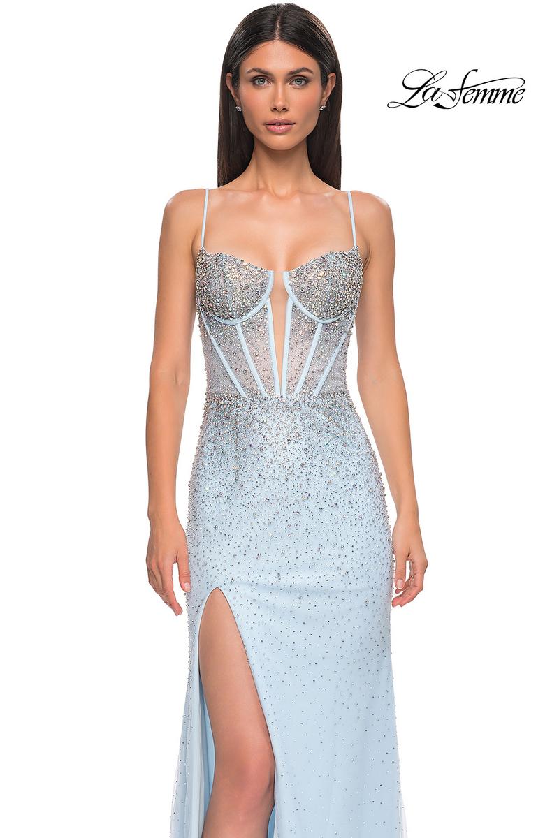 La Femme Dress 32717 - Light Blue