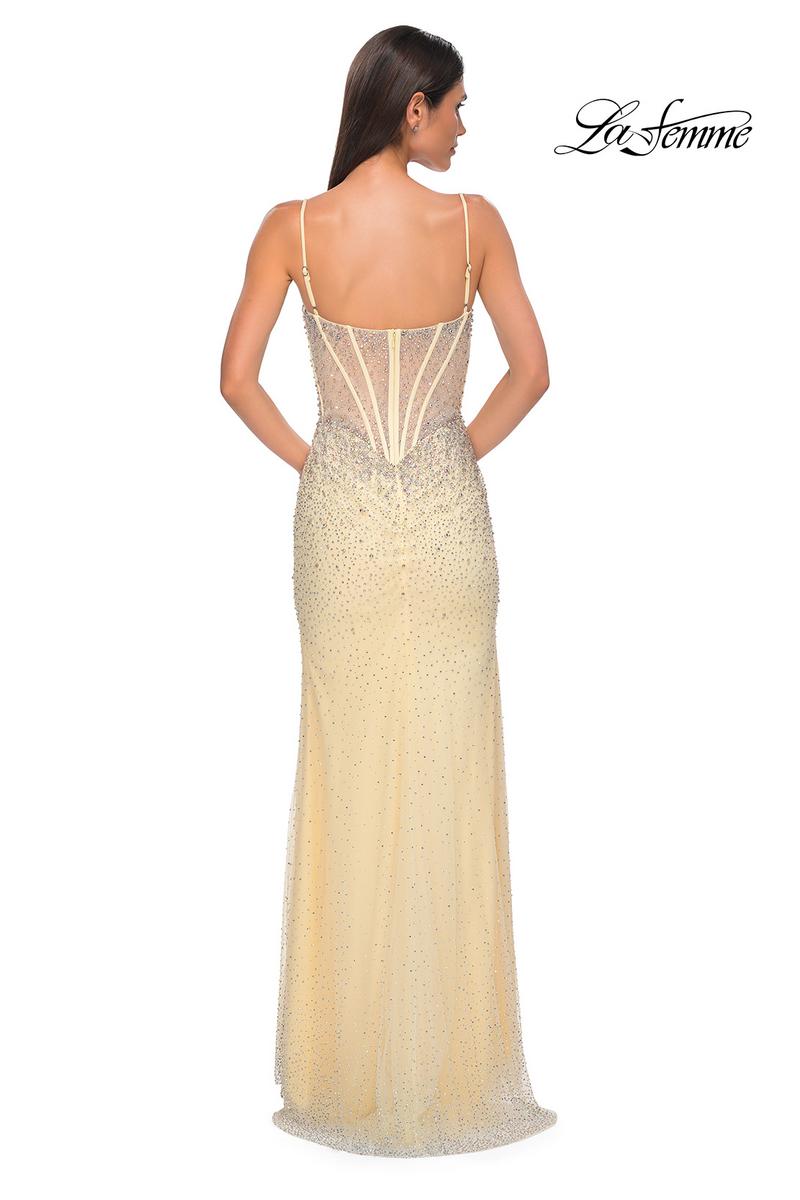 La Femme Dress 32717 - Pale Yellow