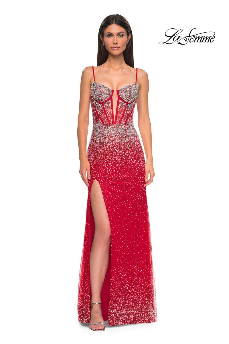 La Femme Dress 32717 - Red