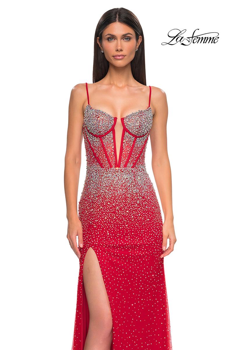 La Femme Dress 32717 - Red