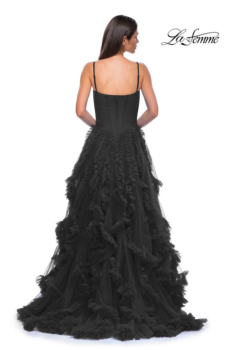 La Femme Dress 32719 - Black