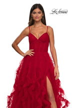 La Femme Dress 32719 - Red