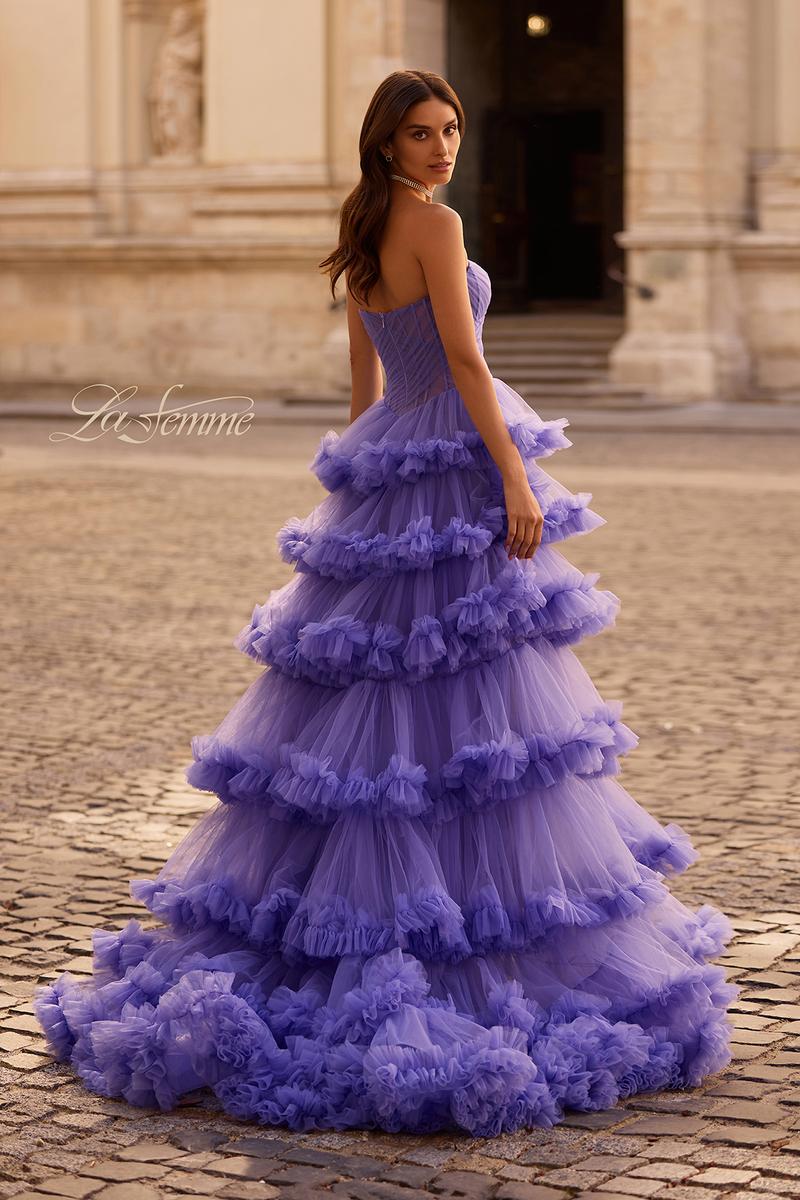 La Femme Dress 32721 - Periwinkle