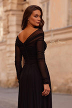 La Femme Evening Dress 32722 - Black