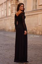 La Femme Evening Dress 32722 - Black