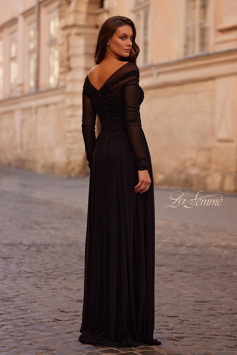 La Femme Evening Dress 32722 - Black