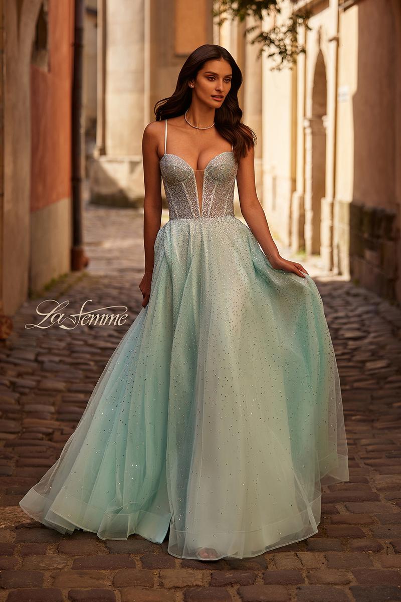 La Femme Dress 32725 - Arctic Blue