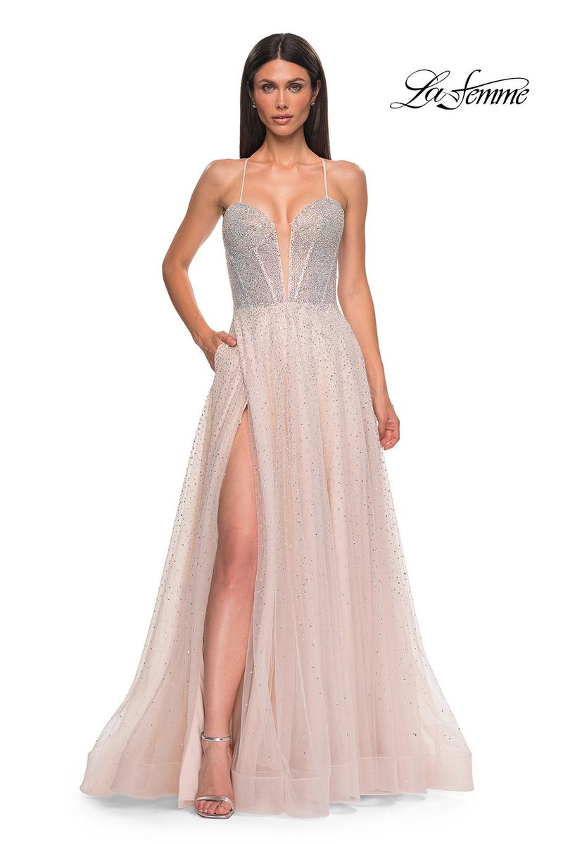 La Femme Dress 32725 - Blush