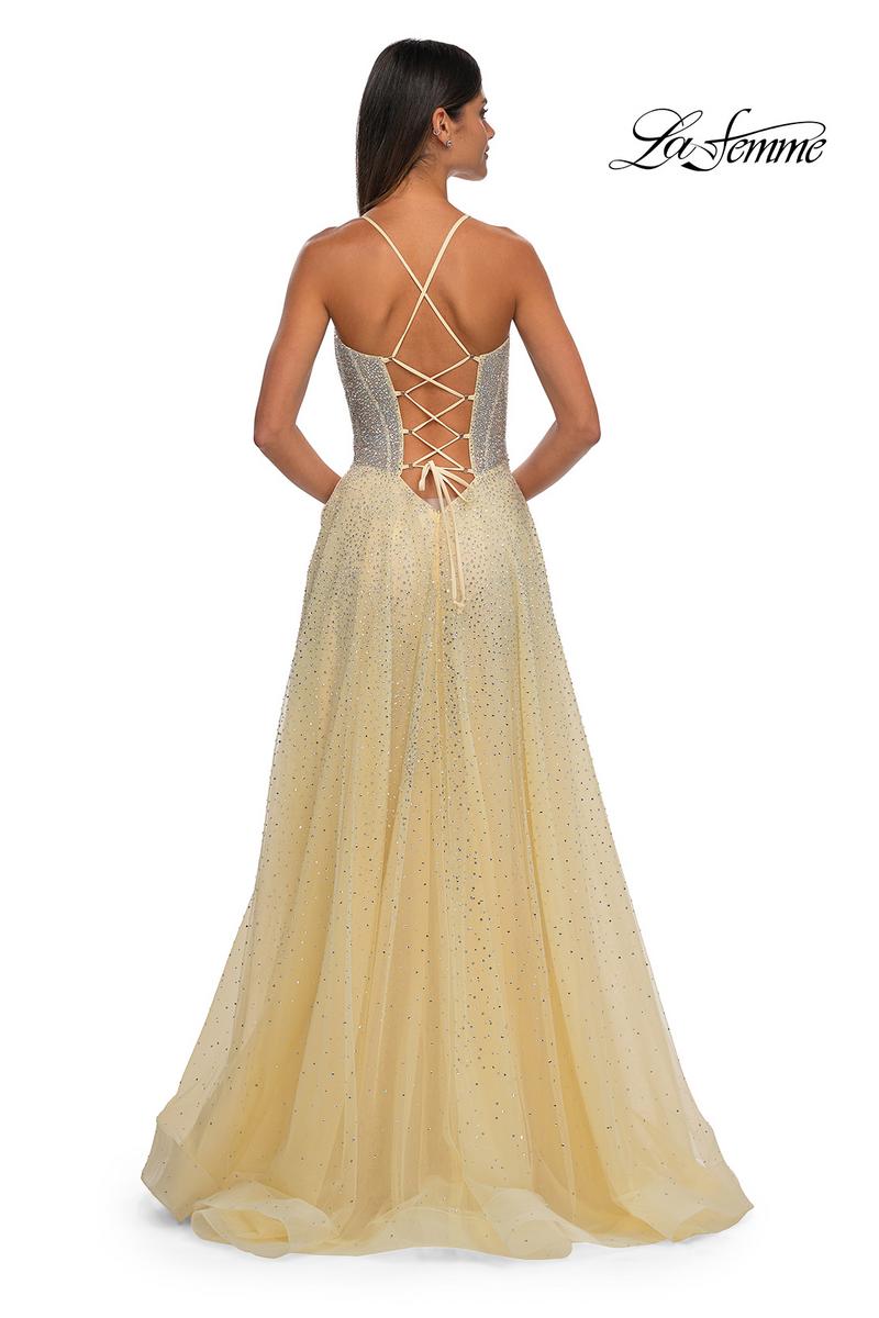 La Femme Dress 32725 - Pale Yellow