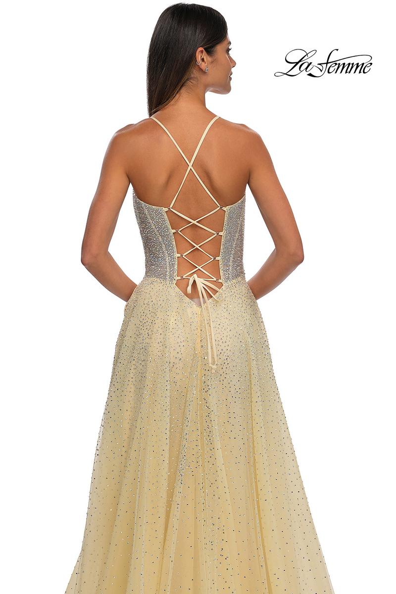 La Femme Dress 32725 - Pale Yellow