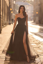 La Femme Dress 32731 - Black