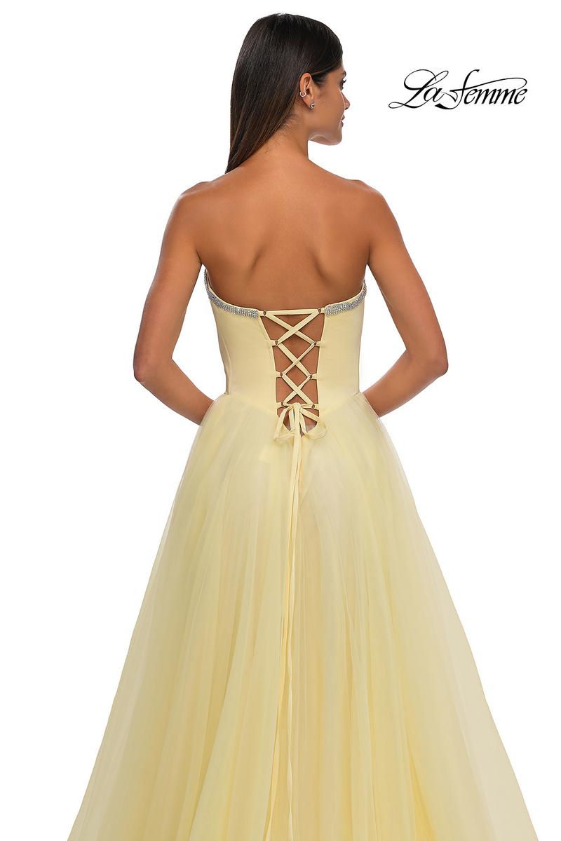 La Femme Dress 32731 - Pale Yellow