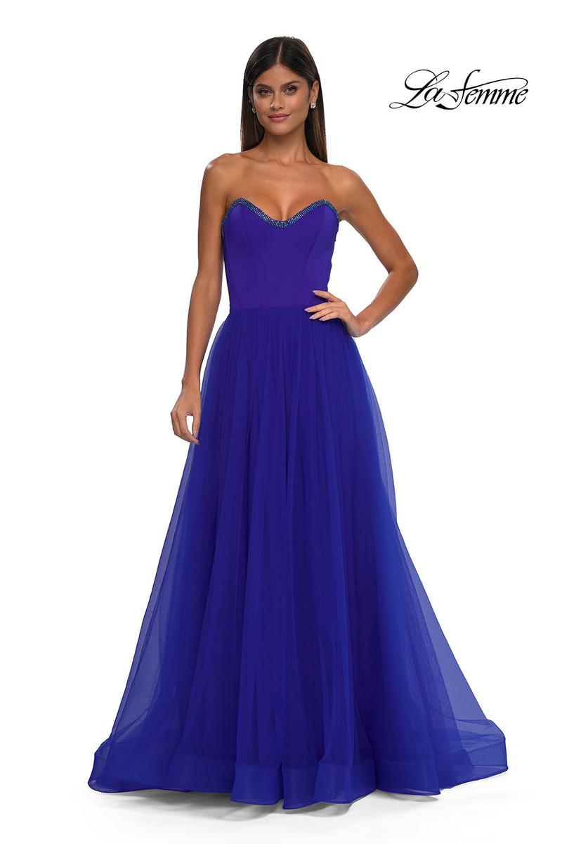 La Femme Dress 32731 - Royal Blue