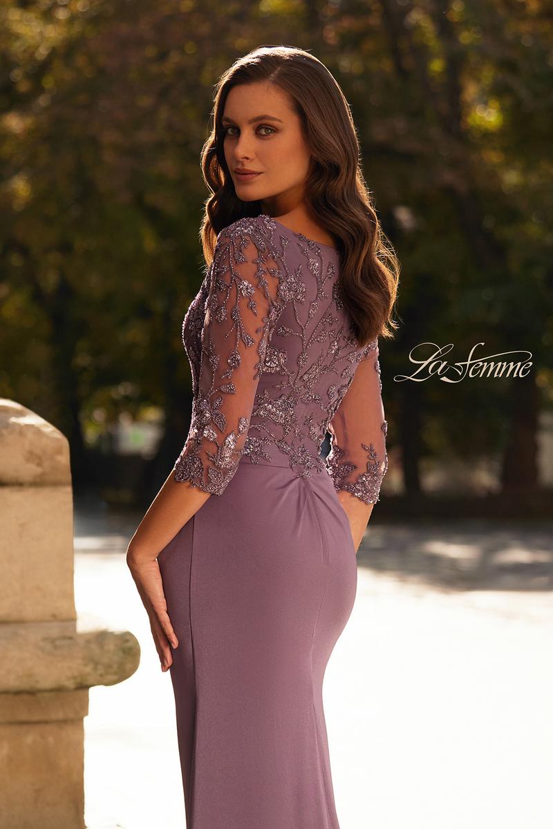 La Femme Evening Dress 32738 - Dusty Purple