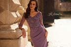 La Femme Evening Dress 32738 - Dusty Purple