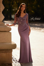 La Femme Evening Dress 32738 - Dusty Purple