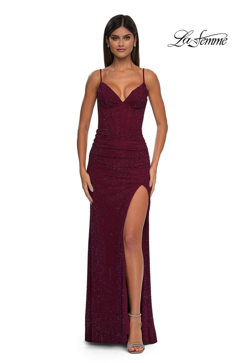 La Femme Dress 32753 - Dark Berry