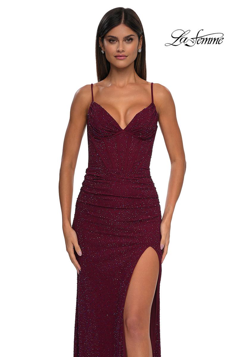 La Femme Dress 32753 - Dark Berry