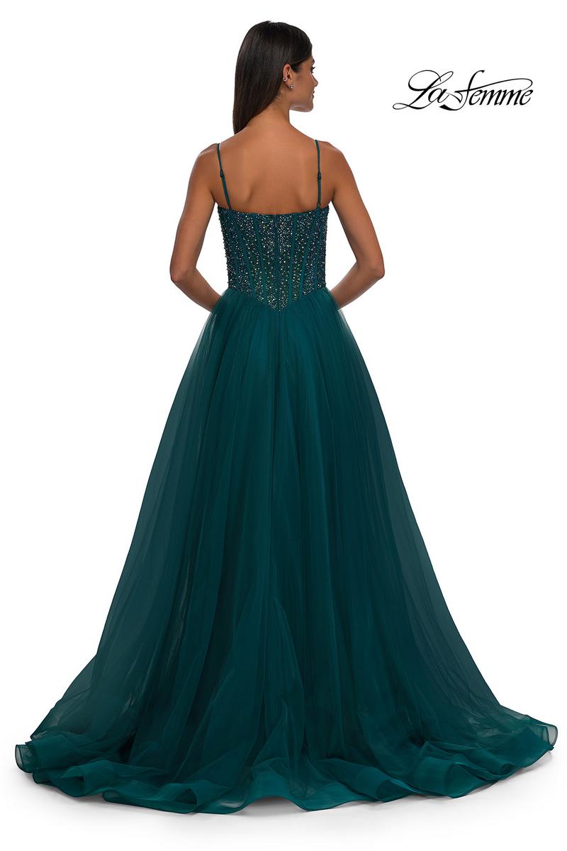 La Femme Dress 32754 - Dark Teal